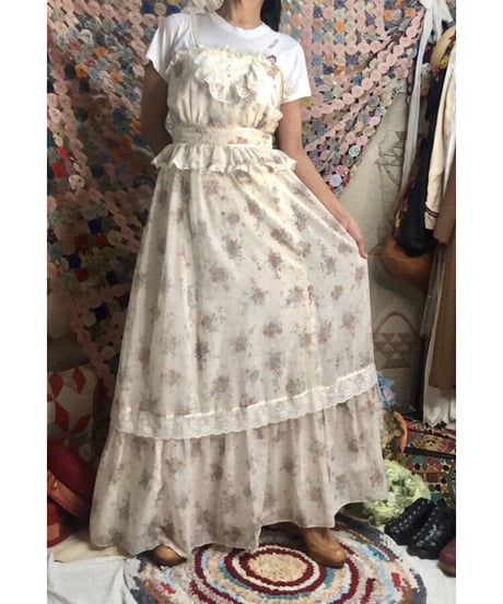 70's candi jones maxi one-piece