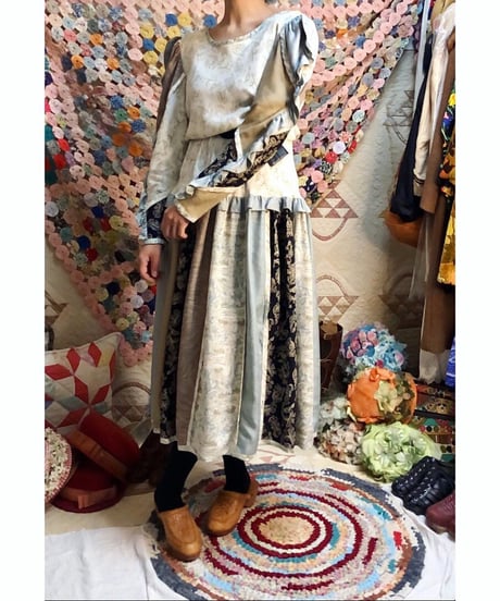 jeanne marc patchwork dress