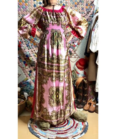paisley scarf dress