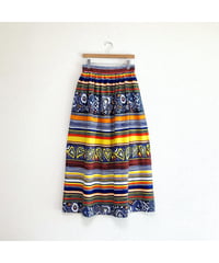 60's psychedelic pattern maxi skirt