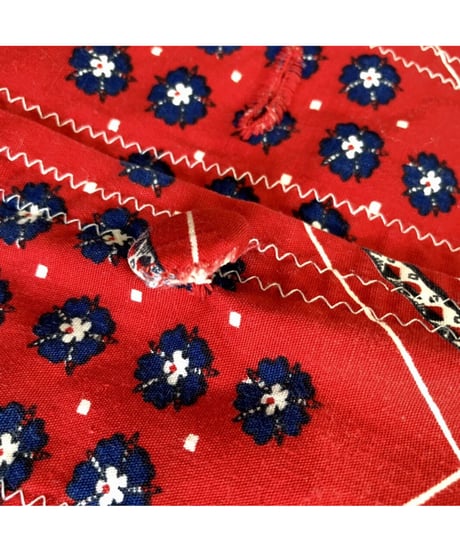handkerchief patchwork print robe