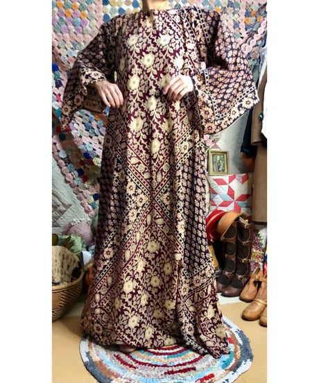 70s pakistan cotton  dress