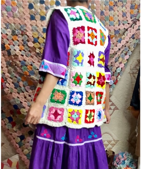 granny square vest