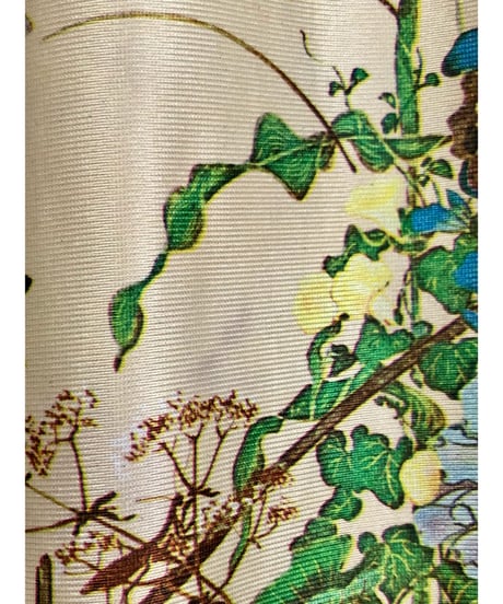 60-70s floral oriental dress