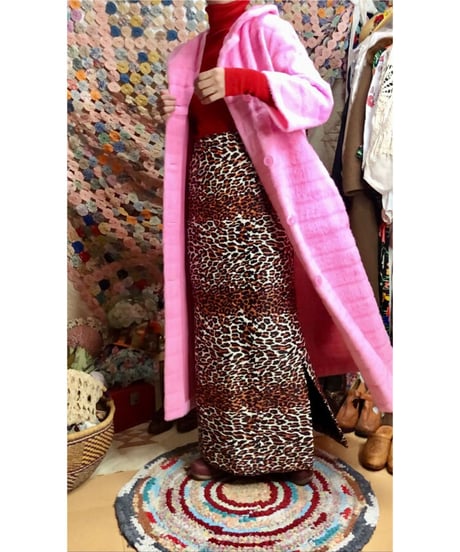 70s fleece fur coat