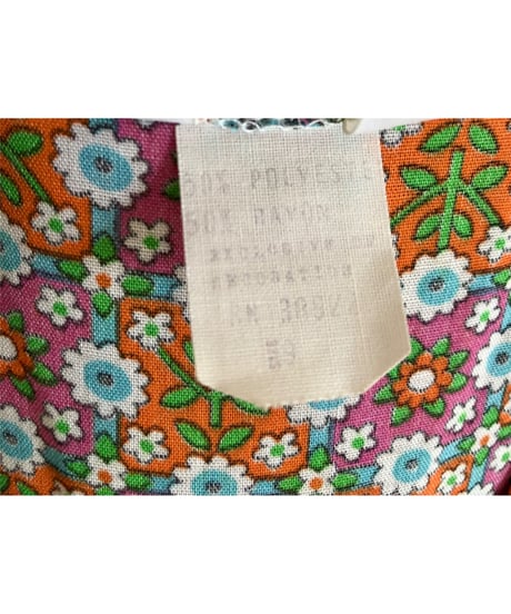 60's funny print summer dress