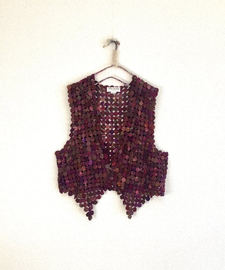 yo-yo quilt vest