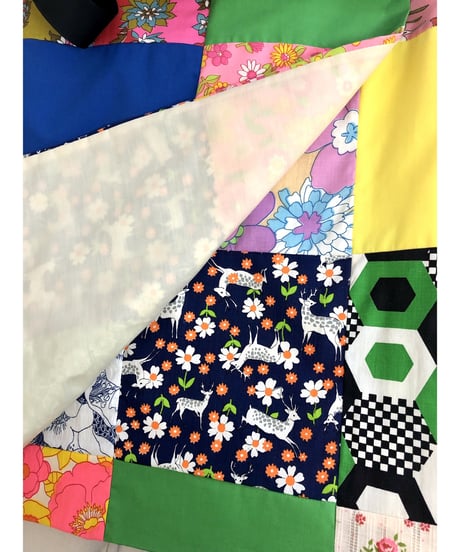 60's patchwork wrap skirt