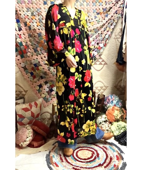 60's flower dress