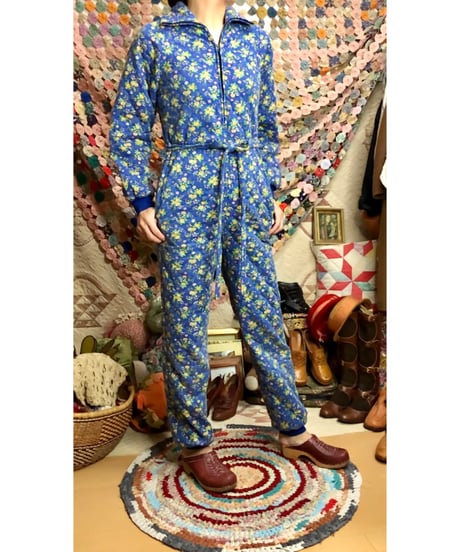 70s quilting jump suit