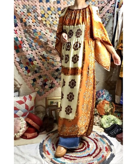 60-70's scarf dress