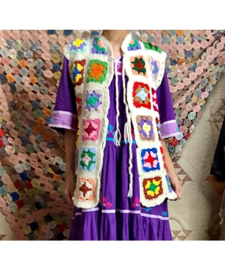 granny square vest