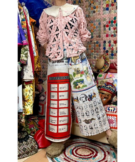 tea towel super wide leg pants A