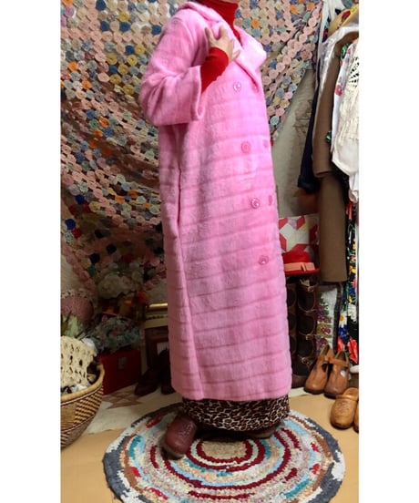 70s fleece fur coat