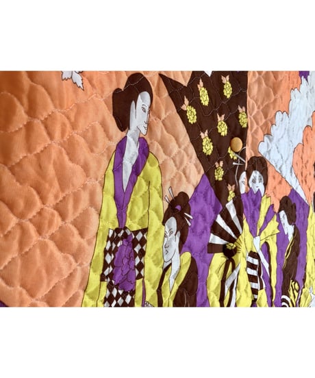 oriental print quilting skirt