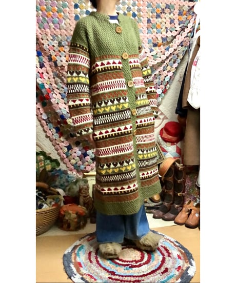 hand knit dress coat