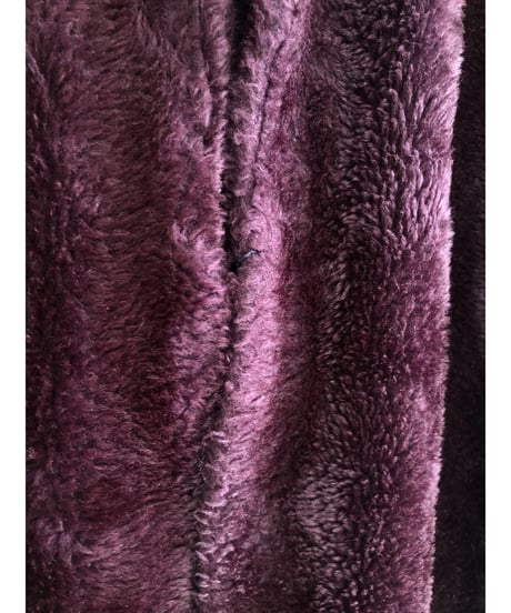 70s fleece eco fur robe