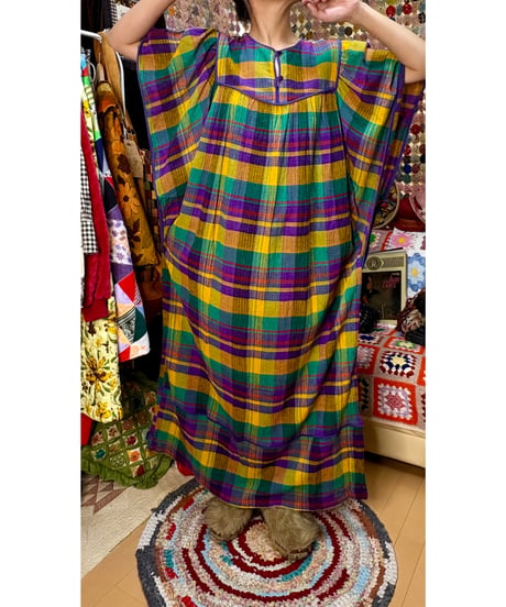 plaid easy dress