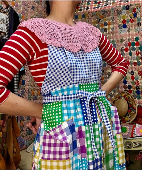 plaid apron dress