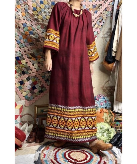 guatemala embroidered one-piece