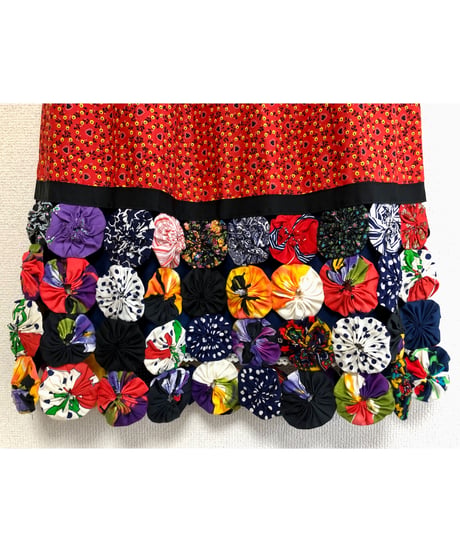 yo-yo quilt skirt