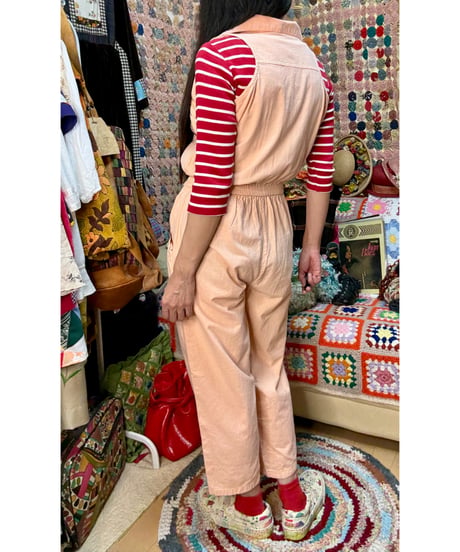 80s unique patch jump suits