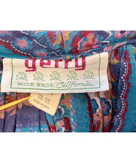 70s scarf print dress