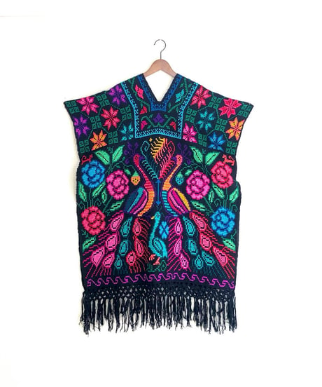 mexican peacock poncho