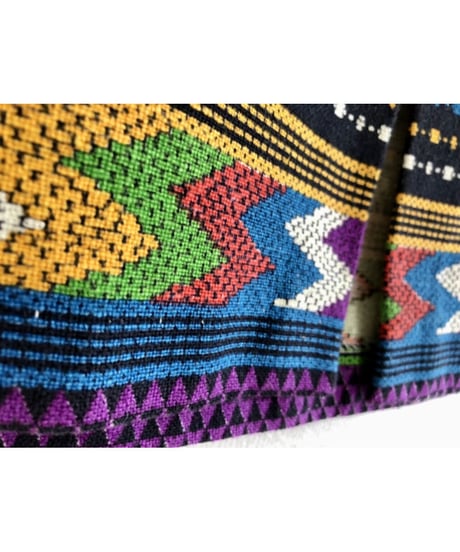 native pattern print maxi skirt