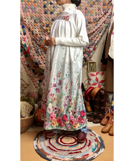 70s easy flower dress
