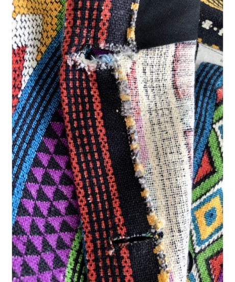 native pattern print maxi skirt