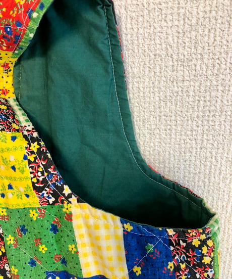 70s patchwork print bag