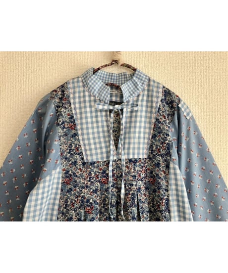 flower plaid dress