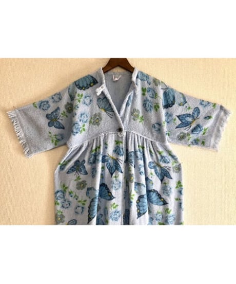 70s butterfly pile dress