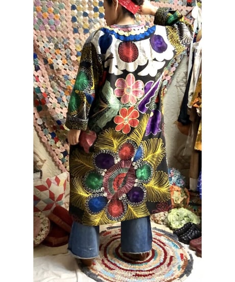 suzani embroidered robe