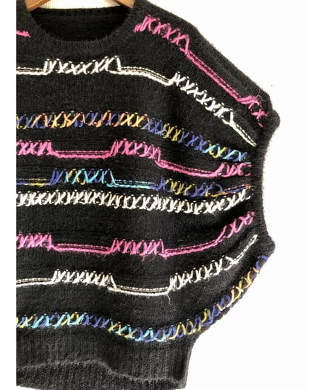 round knit vest