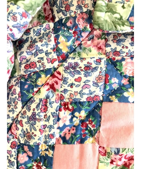 80s patchwork quilt jacket