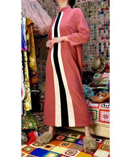 70s fleece dress