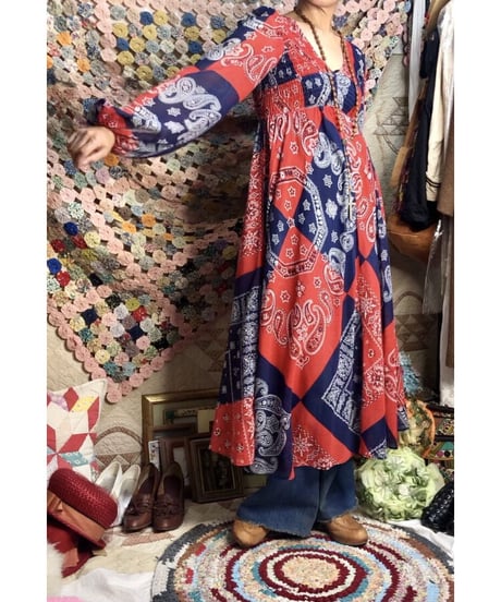 1970's bandanna one-piece ①