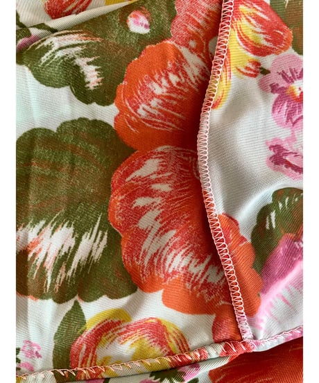 60-70s flower dress