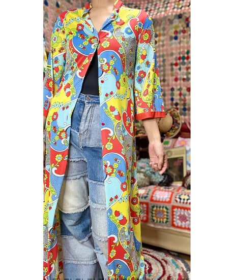 60-70s flower robe