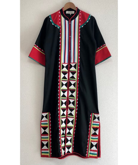 patchwork ethnic dress