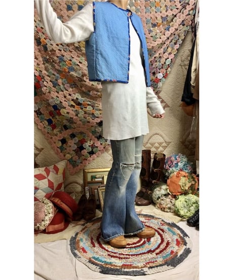 vintage patchwork vest