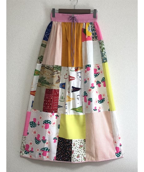 70's patchwork skirt