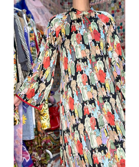 oriental maxi dress