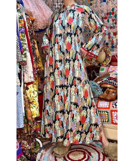oriental maxi dress