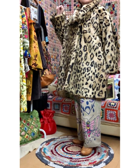 leopard faux fur coat