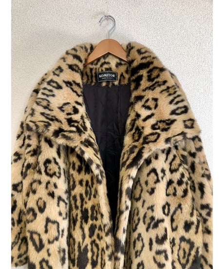 leopard faux fur coat