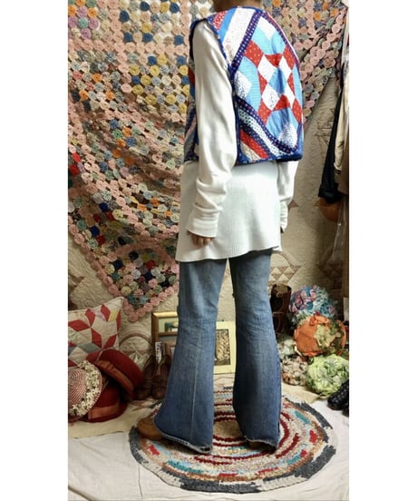 vintage patchwork vest