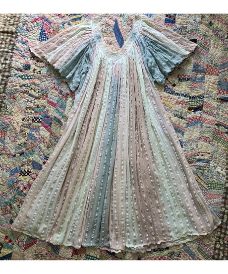 vintage greece gauze one-piece